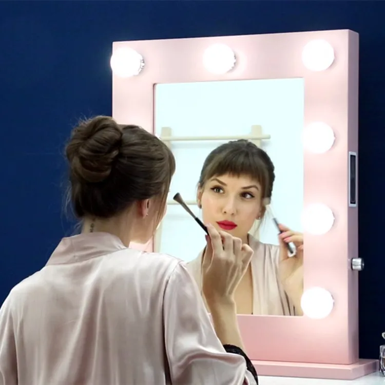 Прямая поставка с завода, настольное зеркало для макияжа ILLUMIR, голливудское зеркало с лампой, светодиодные зеркала для туалетного столика