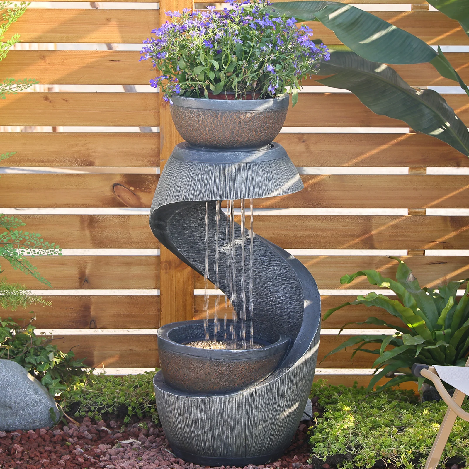 Factory Price Best Sale Interior Decoration Fountains Indoor Home Decor Abstract Rain Water Feature Outdoor Garden