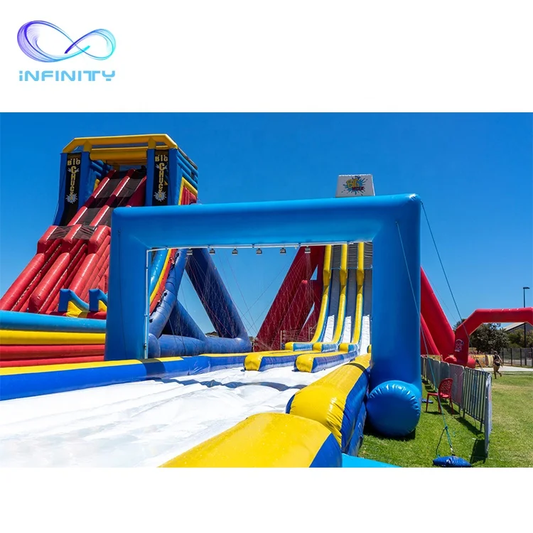 Outdoor large inflatable water slides industrial water slide inflat tunnel water slide for sale
