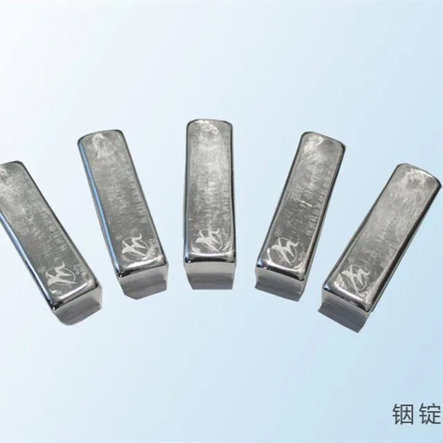 Indium Ingot 99.995% Indium Ingots Metal In Ingots 5n 6n High Purity Indium on Sale