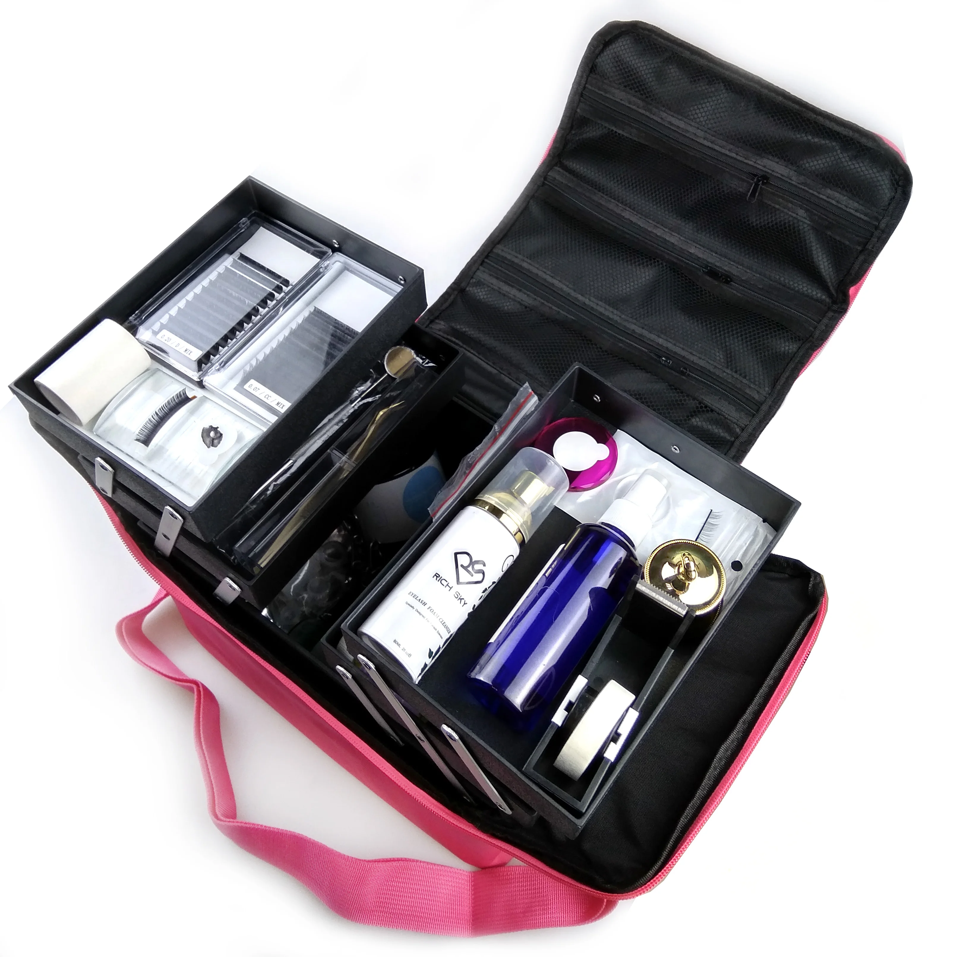 
Private Label Lashes Box Individual Extensions Tool Professional Eyelash Extension Kit 