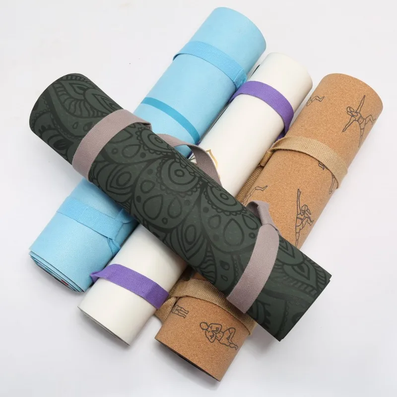 Non-Slip 6mm Home Gym Fitness Micro Suede Yoga Mat Yoga Matt TPE 183x61cm