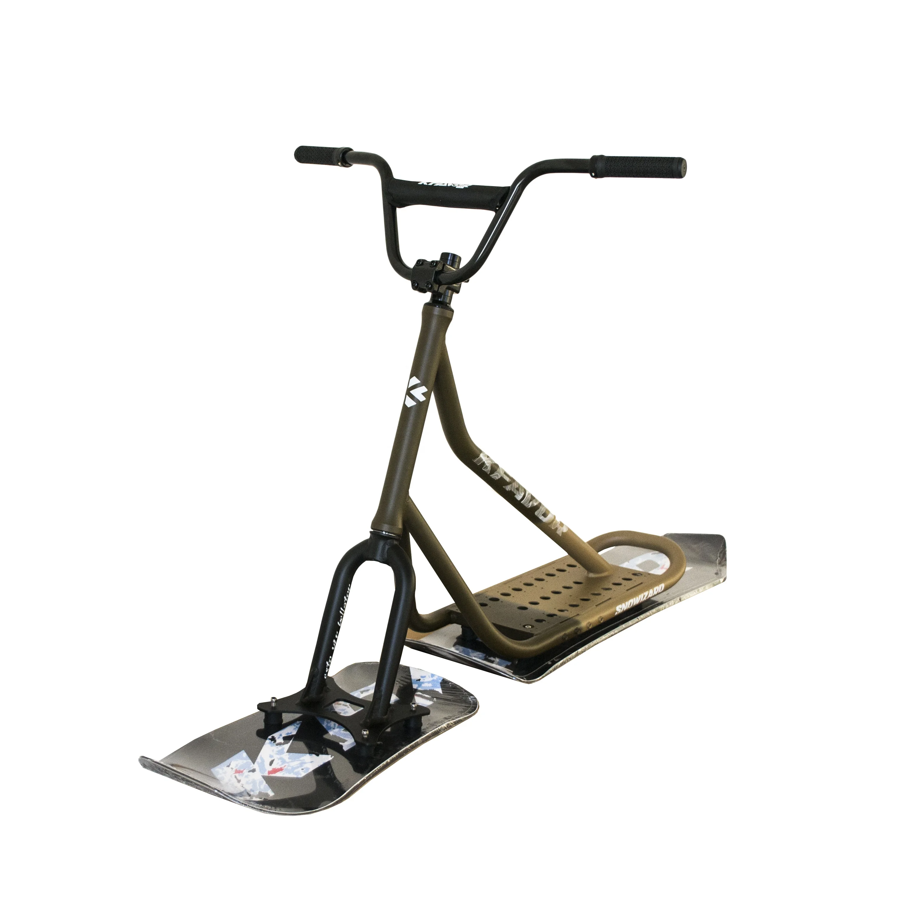 KFAVOR snowscoot готовы! Самый популярный Снегокат новый дизайн Лыжный велосипед для