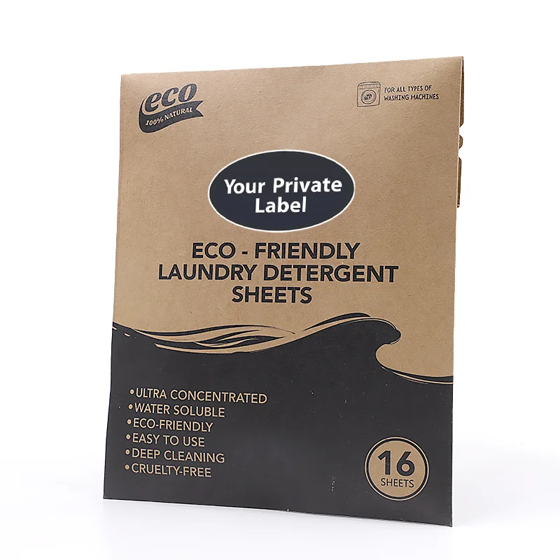 Laundry Detergent Sheets Hypoallergenic Laundry Soap Ultra Concentrated Recyclable Packaging