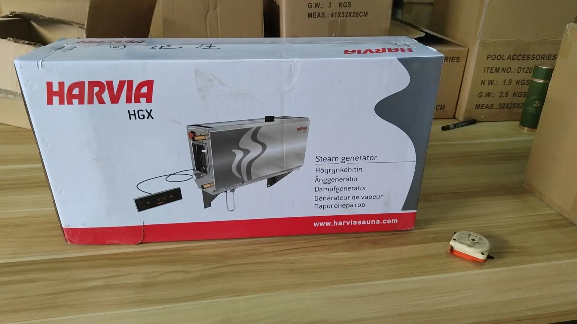 Harvia HGX45 4.5kw stainless steel steam generator
