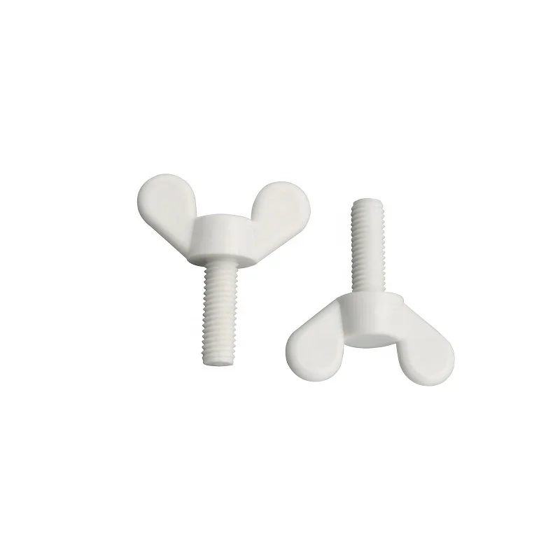 Plastic Wing Screw Butterfly Screw Wing Screw Knurled Butterfly Nylon PA66+30%GF M5*0.8P-15L 1000pcs CN;JIN Heying Metric 94-V2