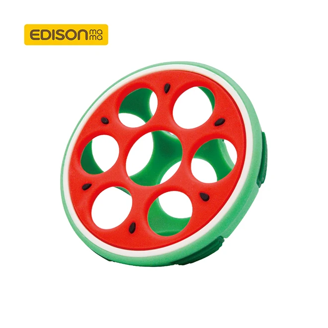 Korea wholesale fruit watermelon baby teether silicone toys