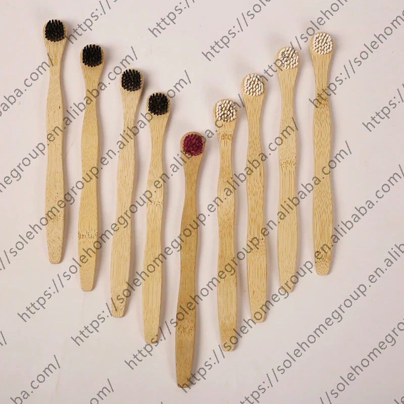 Tongue Cleaner Scraper Bamboo Tongue Brush for Adults, Eco-friendly Dental Oral Hygiene Care Tool