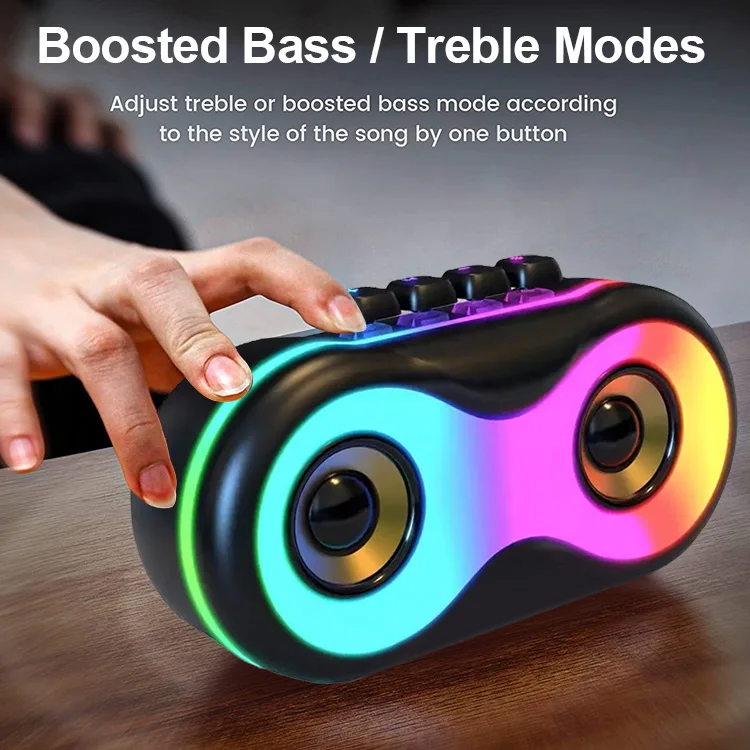 Профессиональный перезаряжаемый уличный Tws Rgb-динамик для вечеринок звуковой водонепроницаемый беспроводной портативный динамик