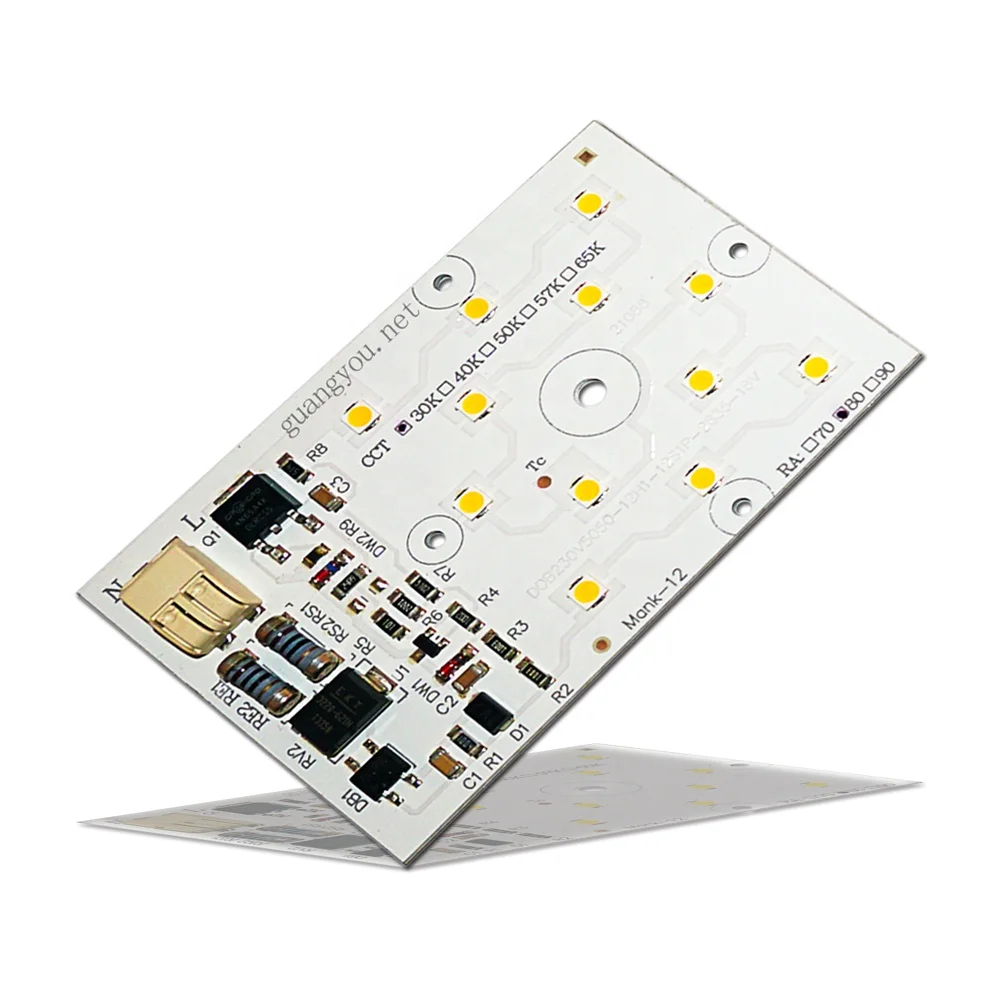 PCBA плата 2835 SMD светодиод с драйвером DOB 8 Вт AC220V 75,3x49,5 мм светодиодный модуль с 12H1 светодиодный объектив