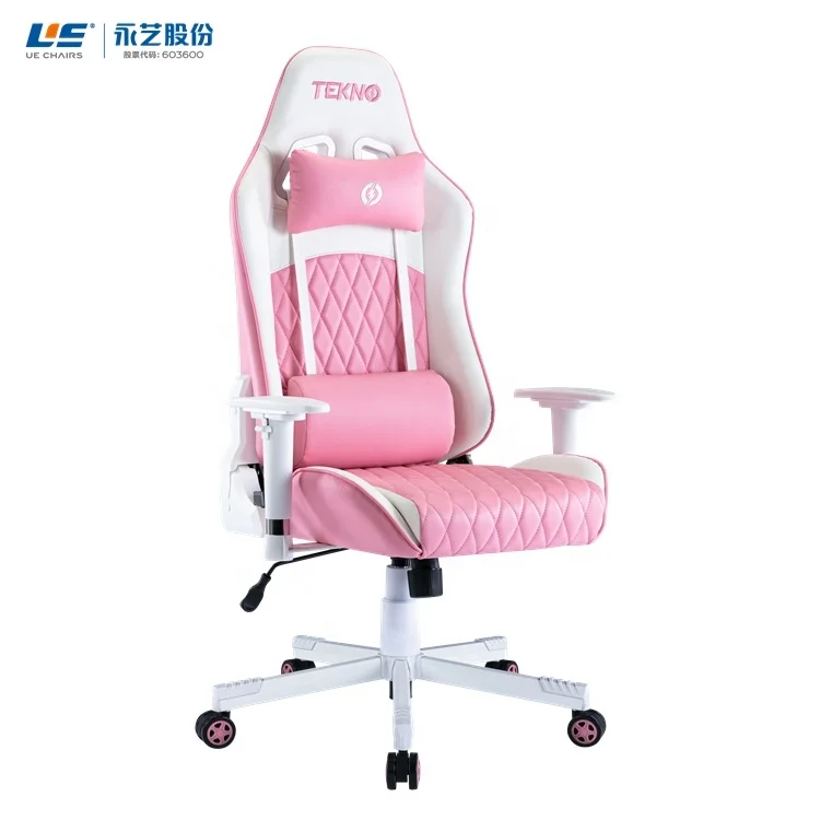 UE  Racing Seat Simulator Pink And Gray Purple Station Anji Computer High End Gaming Chair