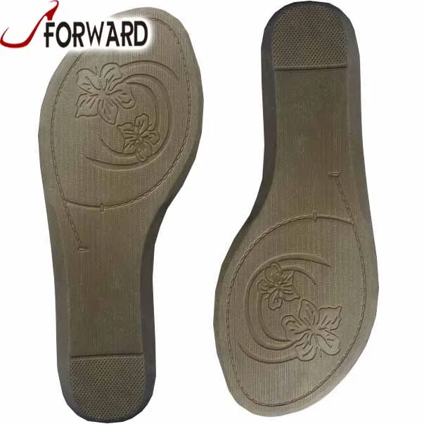 Manufacturer Good Price  Round Toe Tpr Sole For Woman Flat Sandal  Outsole From China