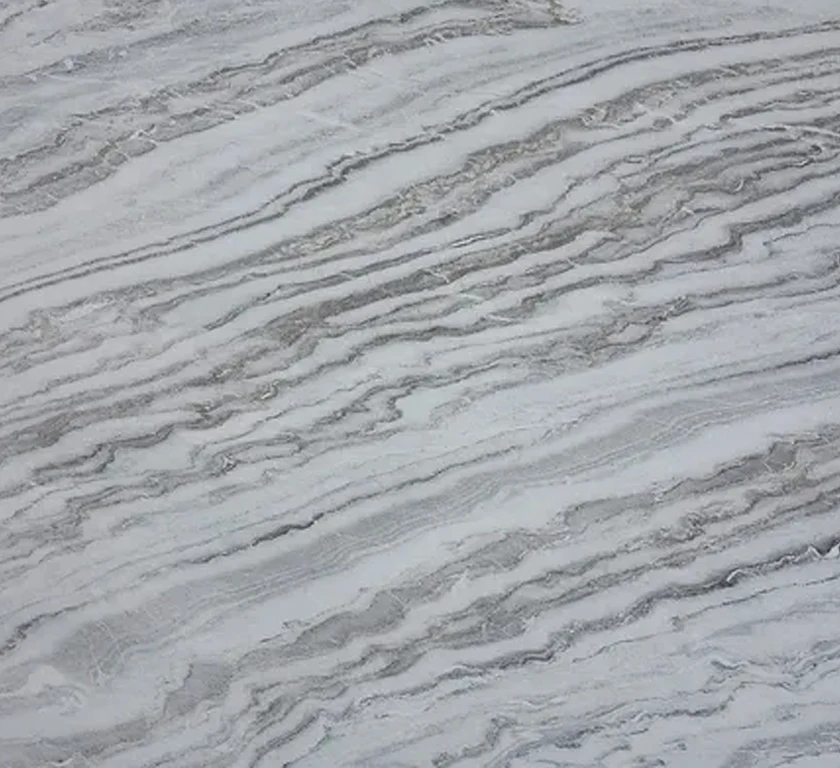 Украсьте свои стены элегантным Арктическим белым мраморным шпоном, доступным в гибких листах шпона, античный ламинированный