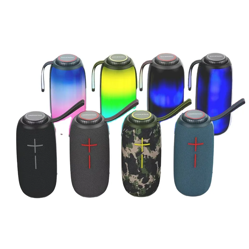 Беспроводная колонка HOPESTAR P41 TWS, портативная уличная Колонка alexa с RGB-подсветкой, водонепроницаемая колонка с сабвуфером и тяжелыми басами для игр