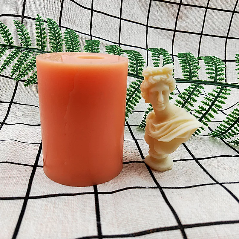 NO113 DIY Greek mythological character Apollo candle mold cake decoration silicone mold