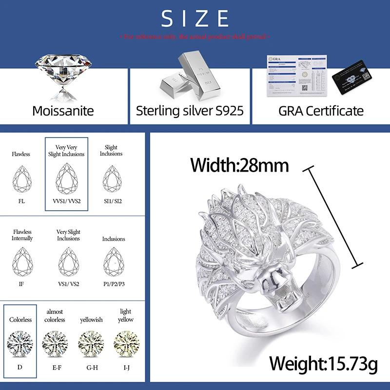 Designer New Inspiration Design Men Street Hip Hop Style Ring Brass 18K Gold Plated  Factory Direct Zirconia Dragon Head Ring