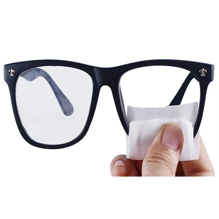 Eyeglass Antifog Dry Wipe Cleaning Glasses Wipes Cloth Wet Strength Paper