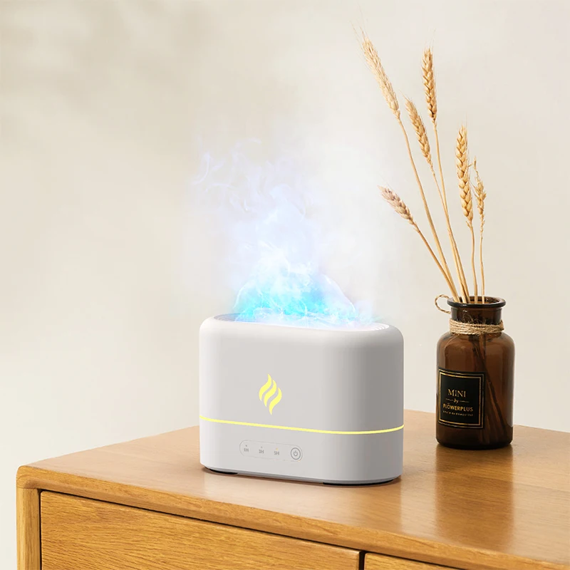 Simulation Flame Mist Humidifier Usb Aroma Diffuser Flame Night Light Aromatherapy Diffuser 3d Flame Fragrance Diffuser