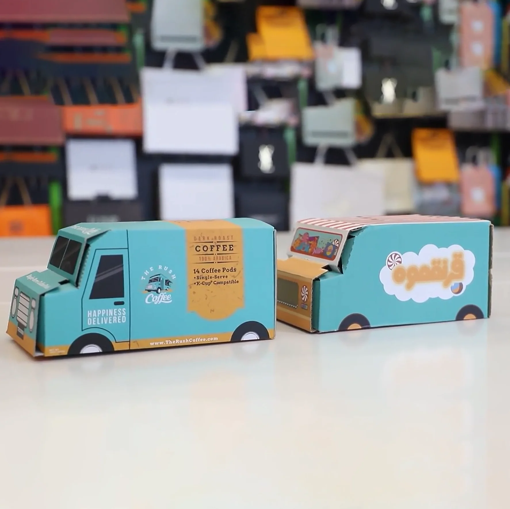 Creative unique decoration gift box packaging car shape birthday cute kid gifting box