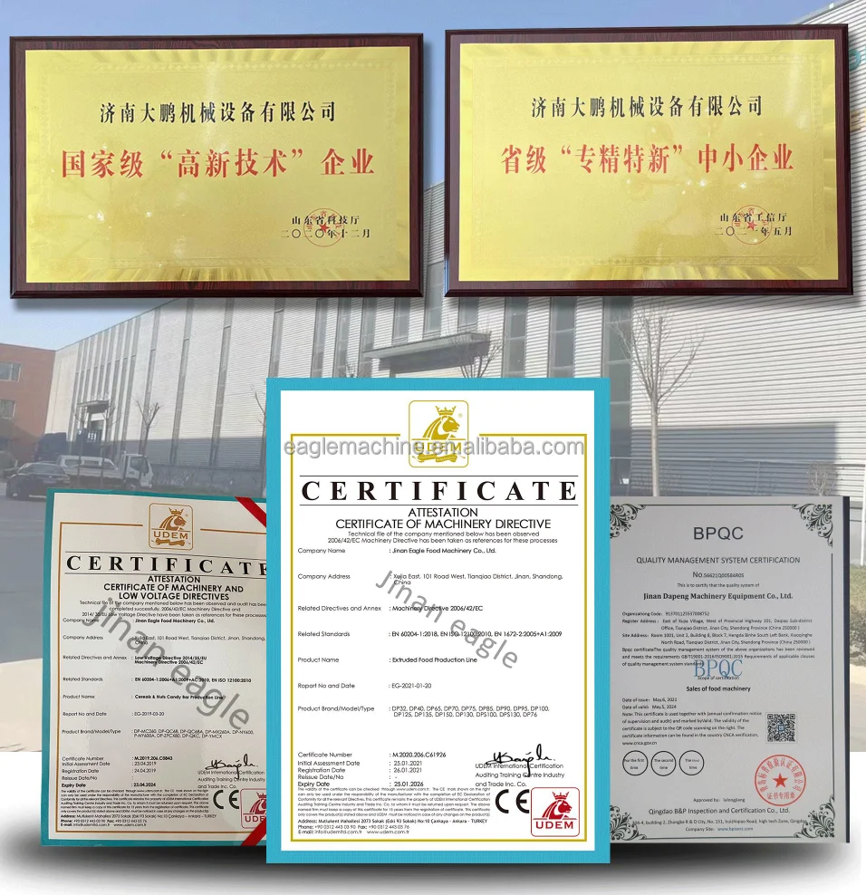 Cheese ball puff snack making machinery corn chips production line