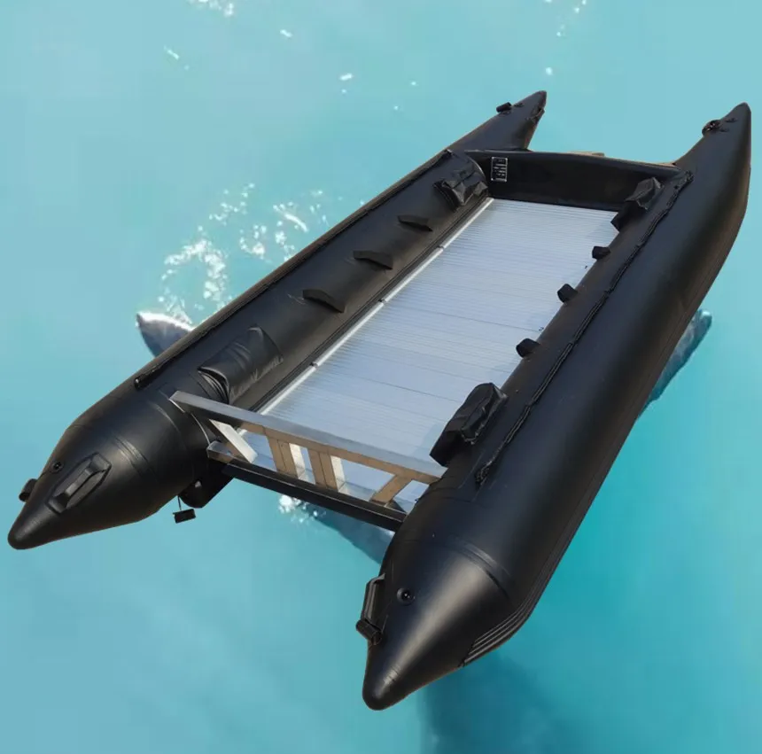 3.35m High speed engine catamaran boat inflatable remote control