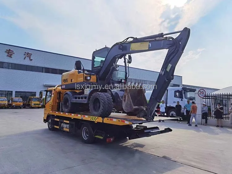 Hot Selling Second-Hand Chinese-Made Wrecker Towing Truck with Manual Transmission Flatbed Trailer for Sale at an Price China