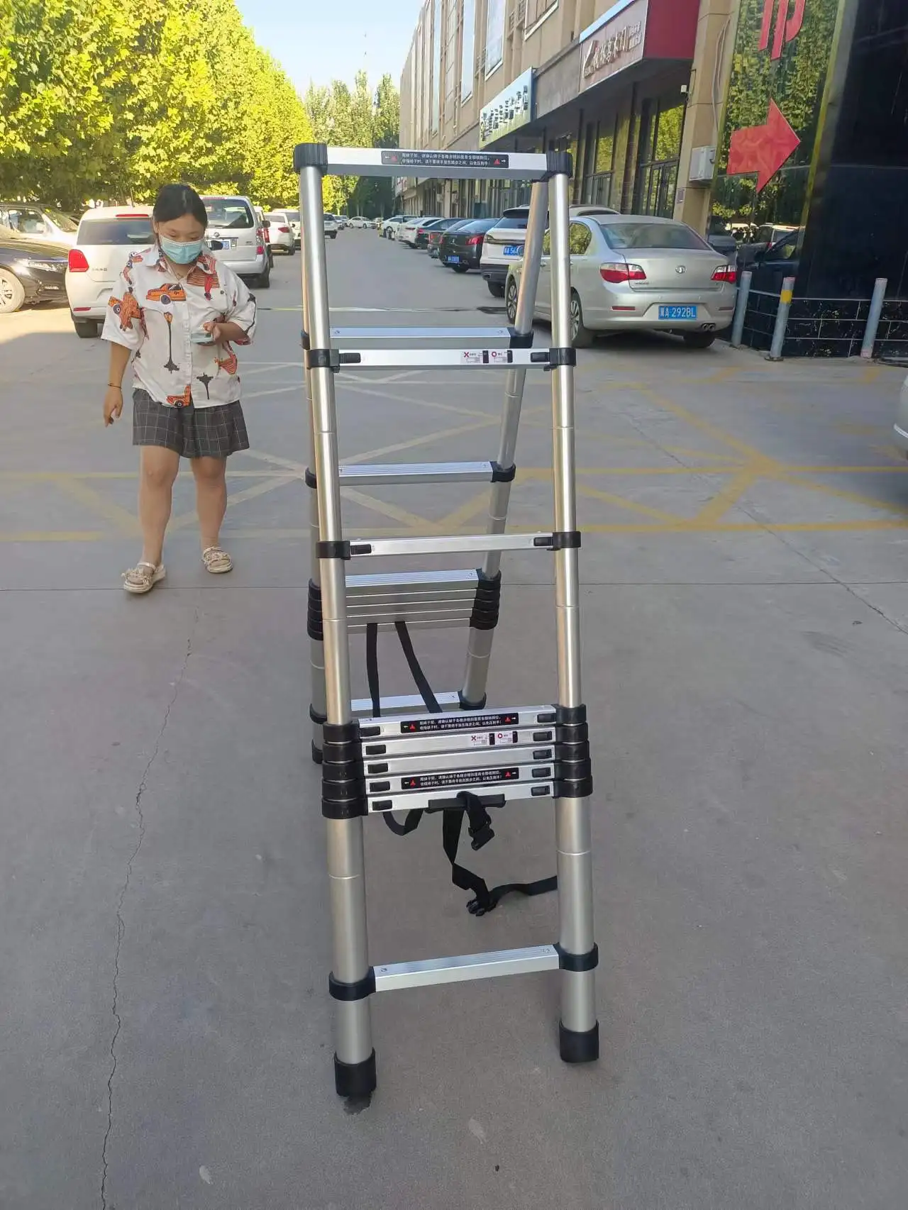 Sale price discount safe attic climbing telescopic folding ladder