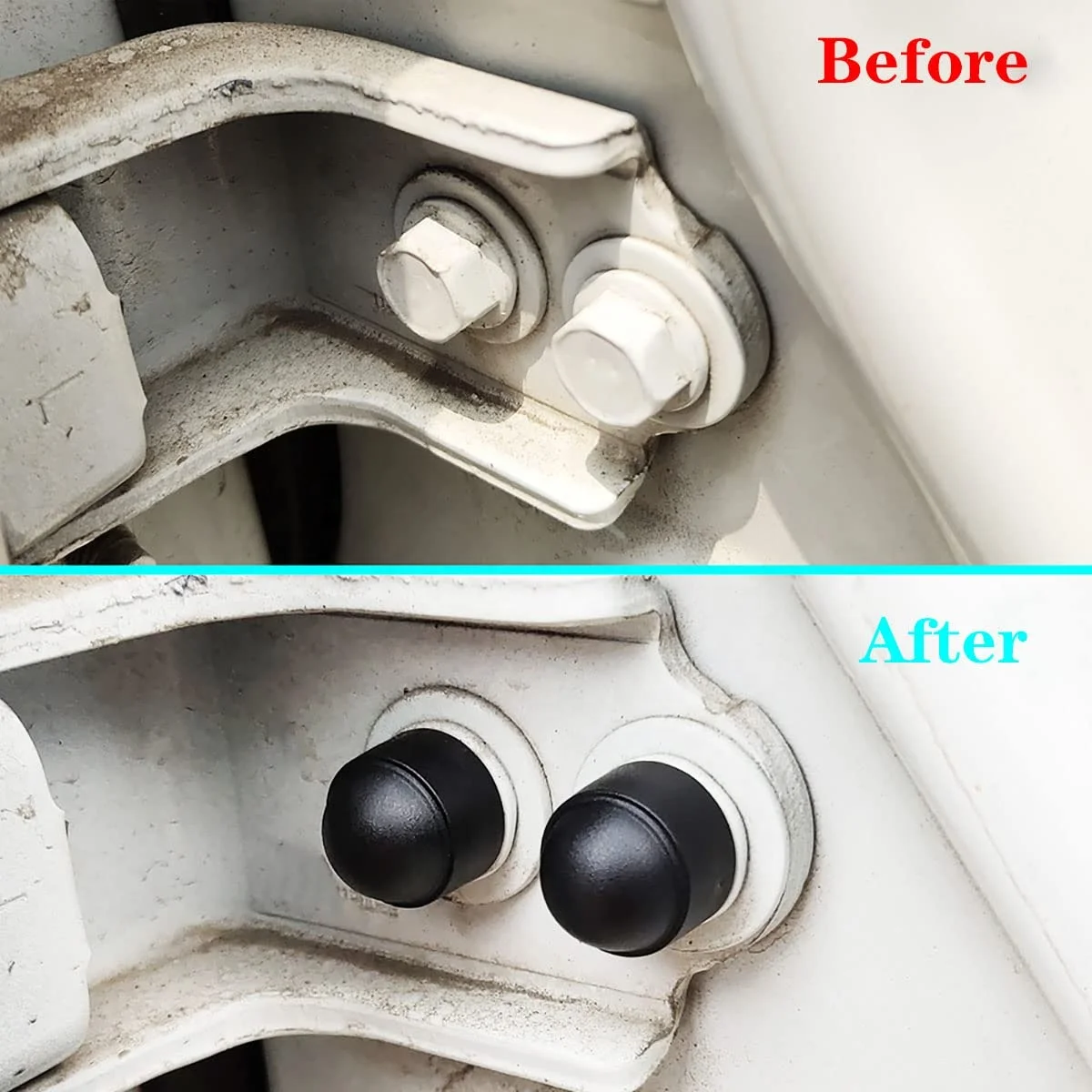 Elehk Various Color And Size Bolt Cap Cover Plastic Hex Dome Nut Decorative Plastic Bolt Cover