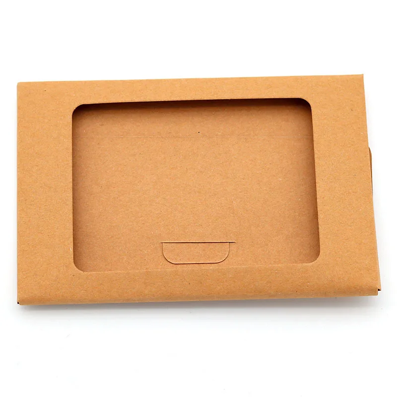 16*10.5cm recycle brown open window poster card photo packing envelope