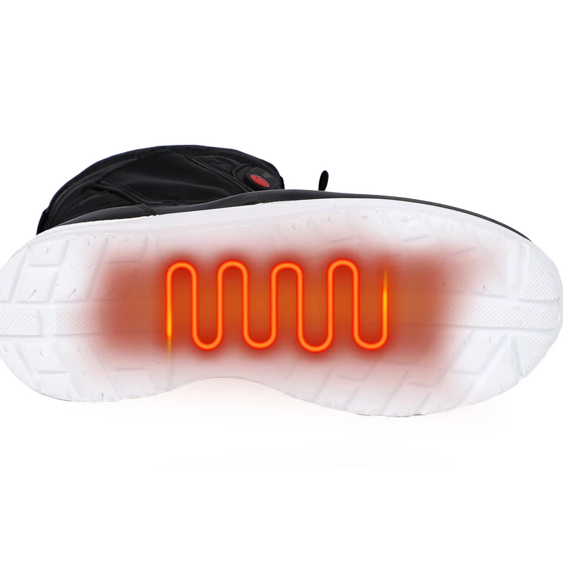 Custom Winter Kids Men Women Rechargeable Electrically Battery  Heated  Snow Thermal Warm Shoes Boots