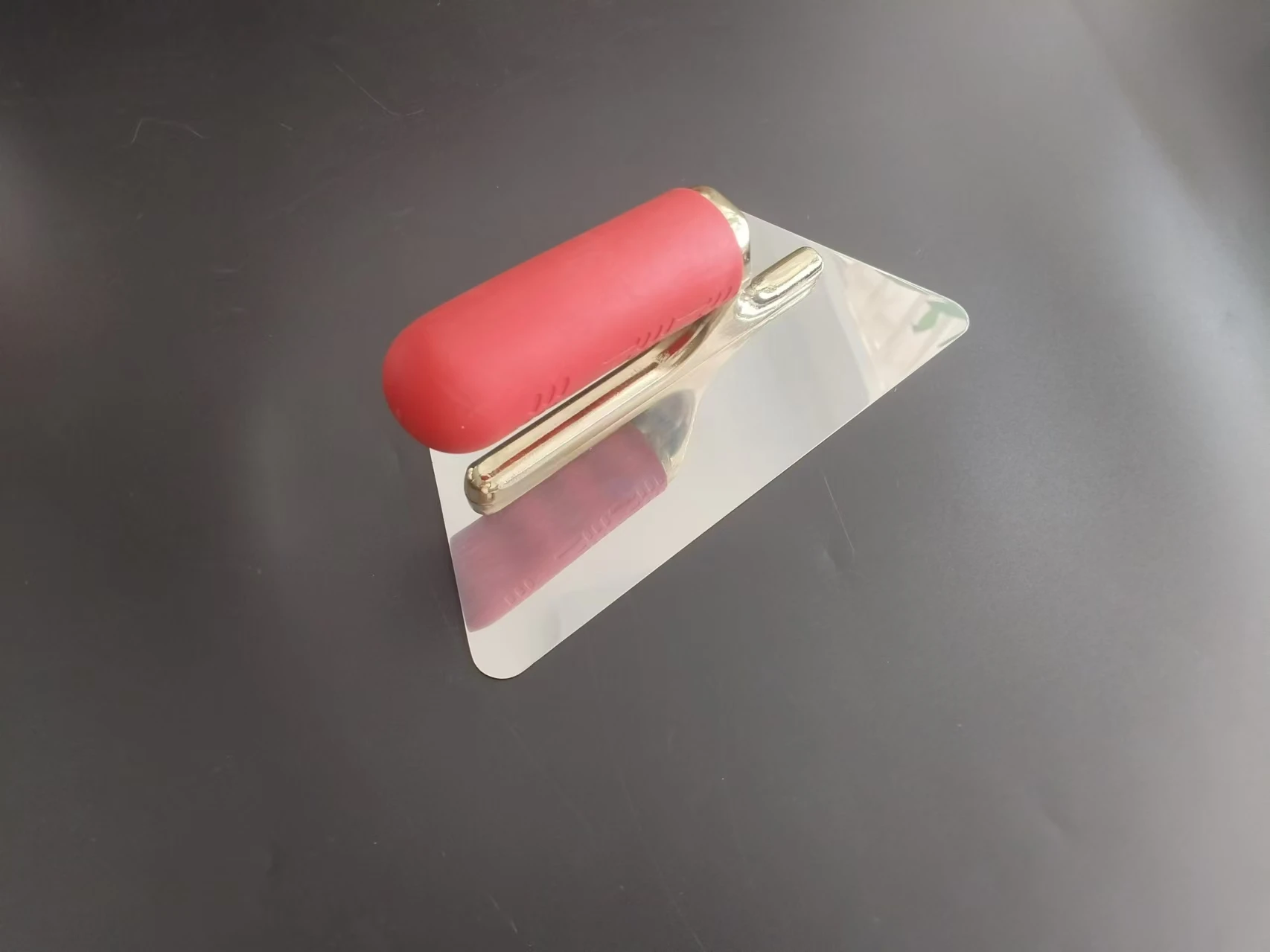 Venetian Plaster Trowels Finishing Plaster Trowel Stainless Steel Trowel Rounded Corners TPR handle Golden Aluminum Shank