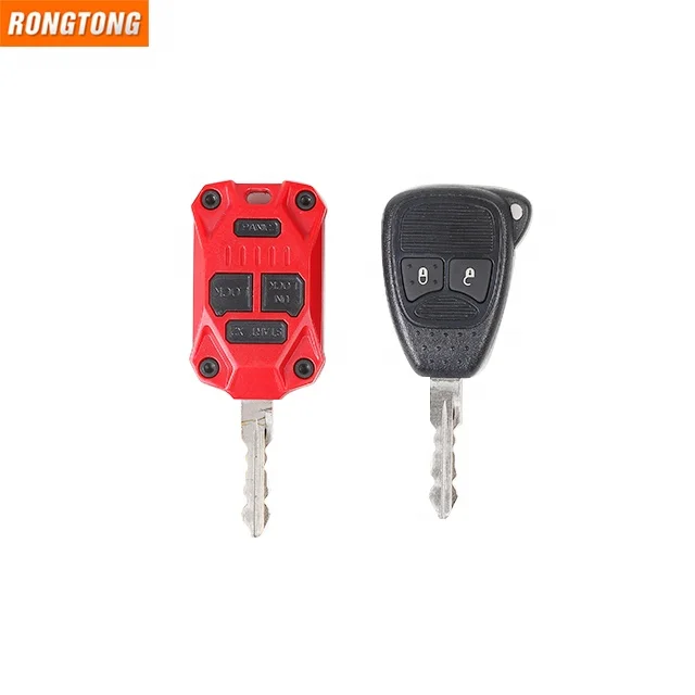 New Auto Accessories ABS Red Car Remote Key Cover Trim for Jeep JK 2007-2017