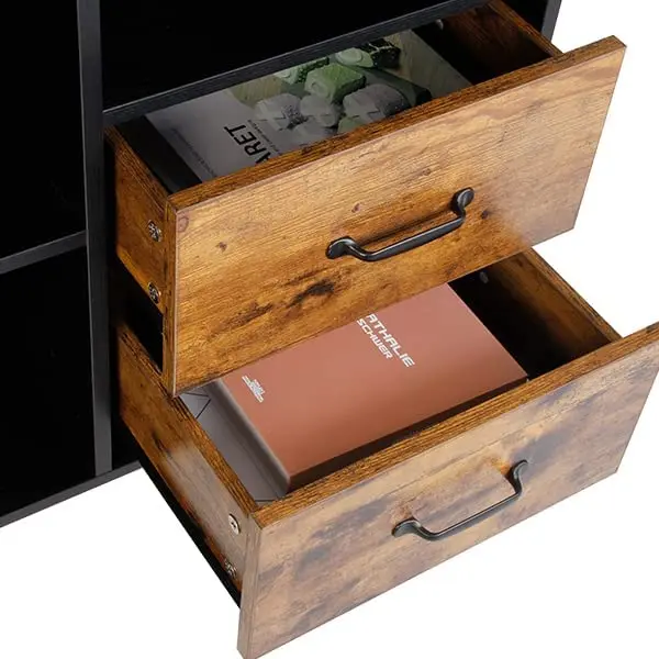 Free Standing Sideboard  Bedroom Storage Cabinet with 1 Drawer 2 Doors 1 Open Shelves