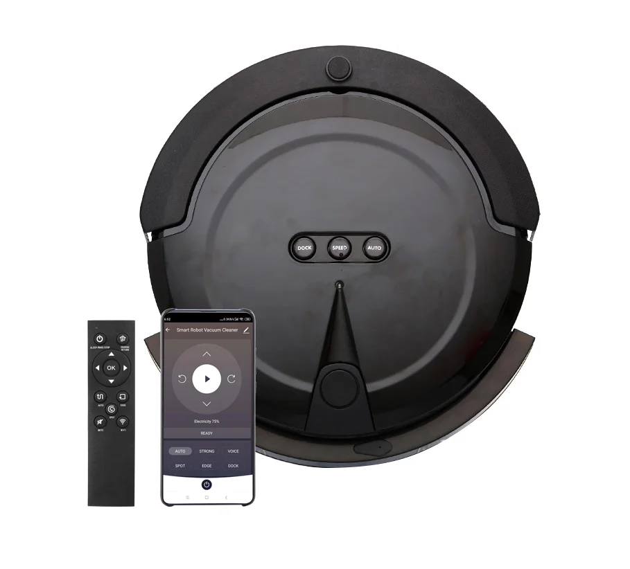 WIFI control voice control Floor Wall Mount Pet hair Vacuum  Cleaner Robot