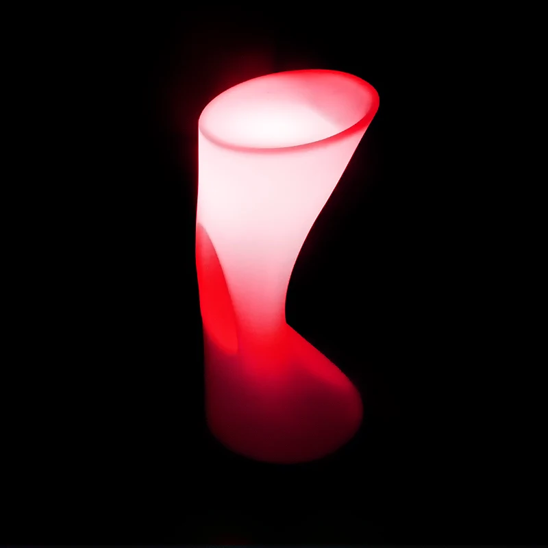 Hot sales led bar furniture set plastic chair and tables 16 colors RGB glowing light