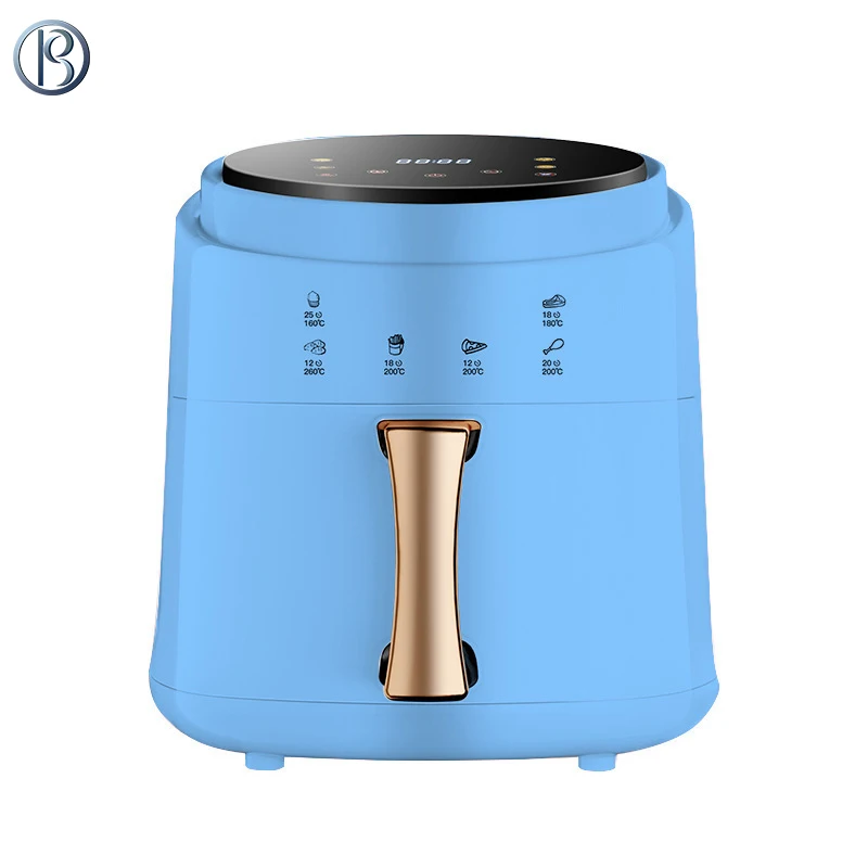 Stainless steel double basket oven air fryer machine high quality multifunctional air fryer without  electric digital for sale