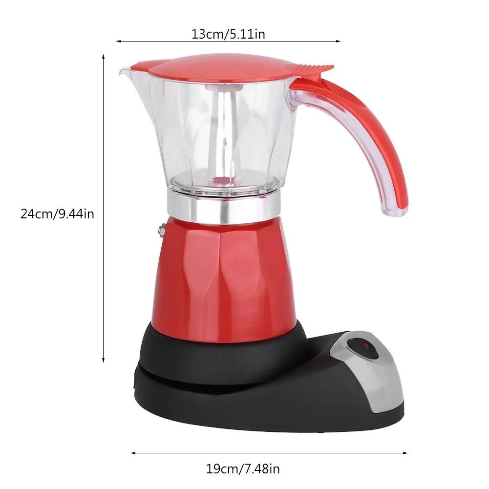 2020 4Cups 220v Electric Moka Pot Custom Espresso Coffee Machine Mocha Coffee Maker