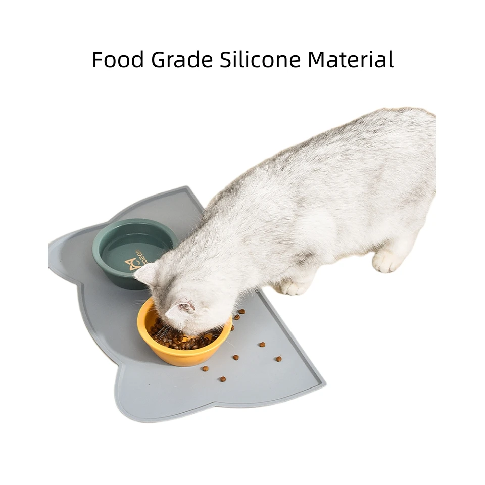 Anti Tropf Hundenapf All-In-One Feeding Mat Pet Double Bowl Lick Mat Designer Anti Splash Dog Silicone Bowl No Spill