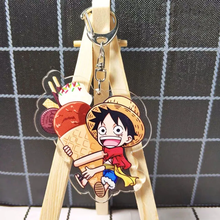 
Wholesale popular cartoon clear key ring anime lovers gift 1 piece acrylic keychain 