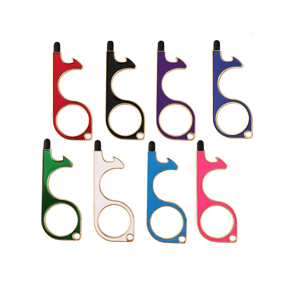 
aluminum window breaker door opener self defense strick keychain set for women 