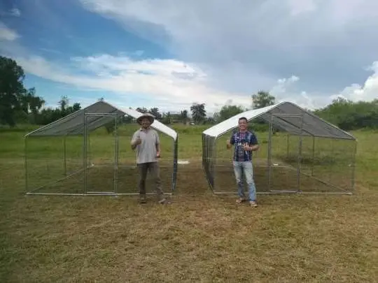Extra Large Spire-Shaped Walk-In Coop Waterproof Anti-Ultraviolet Cover for Chickens Poultry Rabbits Hen Run House Cage Farms