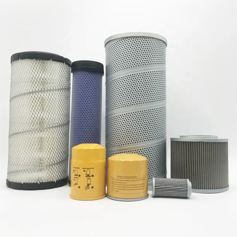 excavator  Kubota oil grid diesel filter element air oil water hydraulic oil return accessories for SWE90N9 730403000074