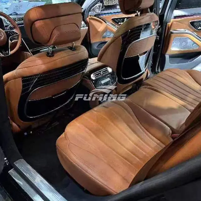 W221 car interior upgrade W223 center console modification door armrest refrigerator and accessories