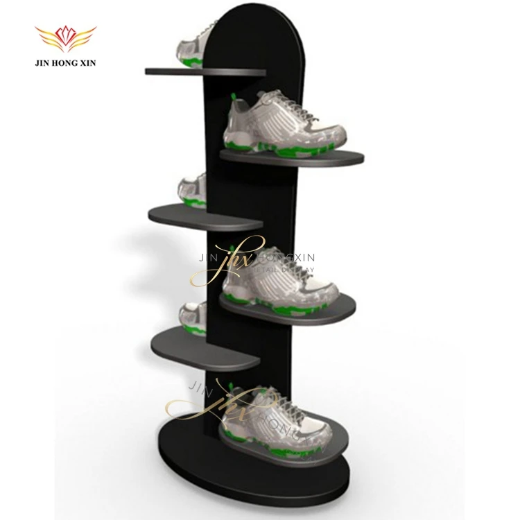 modern fashion design wood shoes eyewear jewelry bag watch sneaker ladies clothes shelf metal display showcase for new store
