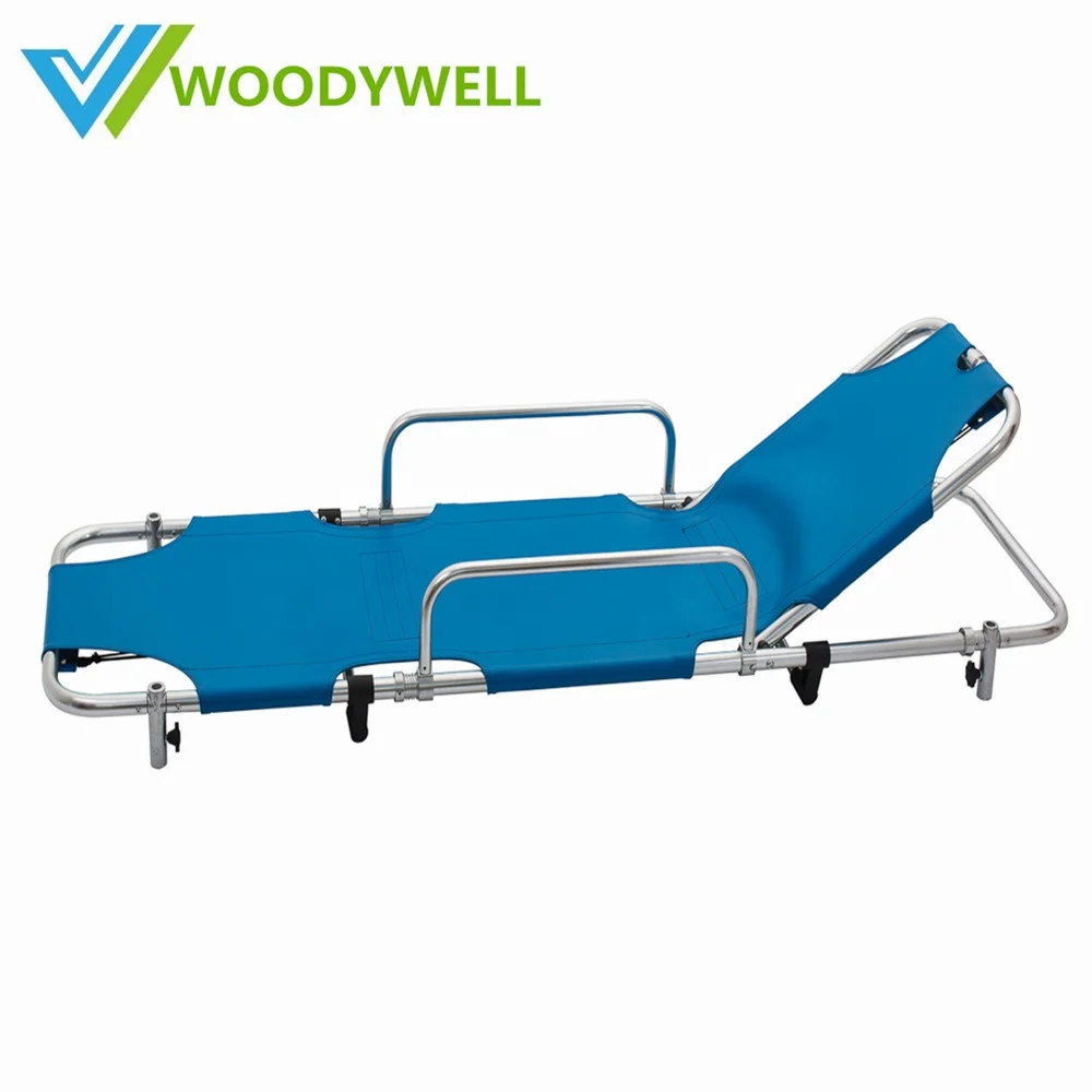 WS405 Aluminum Alloy Folding Emergency Ambulance Patient Stretcher