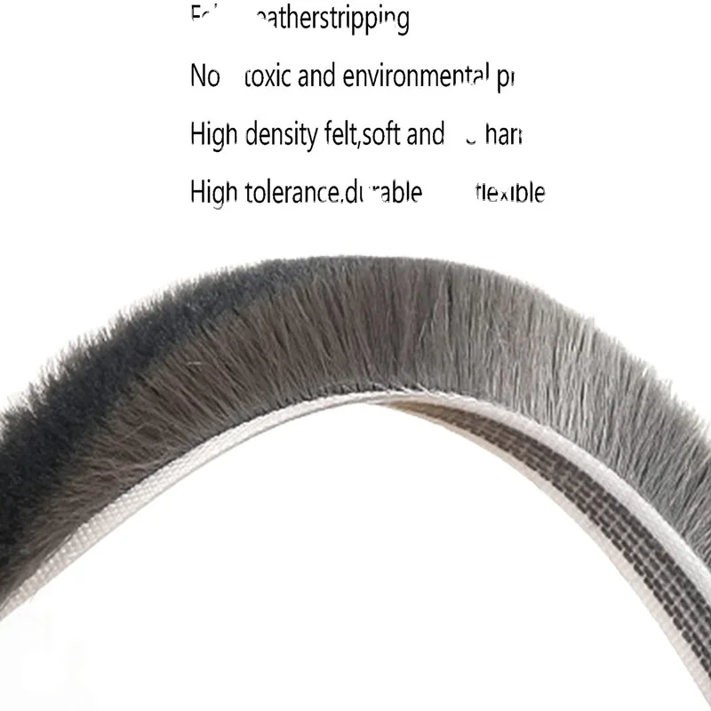 Aluminum alloy door and screen window sealing strip self-adhesive wardrobe anti-collision brush wool pile sealing strip