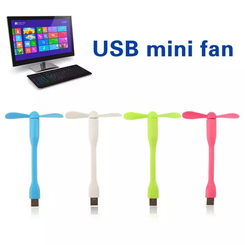 Красочный гибкий мини-usb Электрический вентилятор охлаждения usb мини-вентилятор для компьютера переменного тока портативный ручной работы на дому
