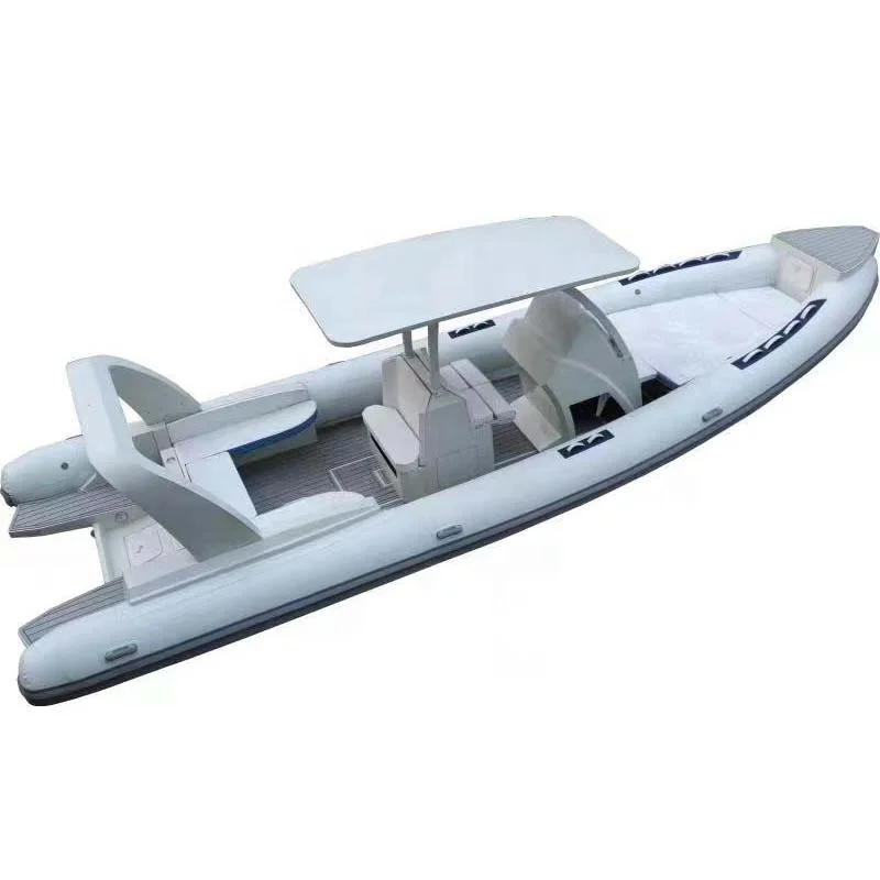 Rhib860 28ft жесткое алюминиевое ребро двойной корпус Orca Hypalon/ПВХ надувные лодки для продажи