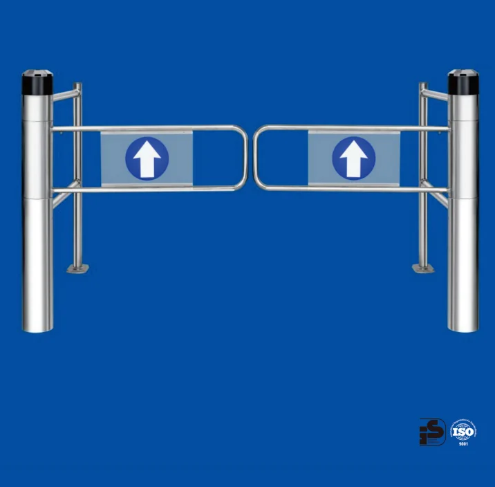 Swing gate manual door,double swing gate opener, Supermarket Safety Pedestrian Access Control System Entrance Revolving Door