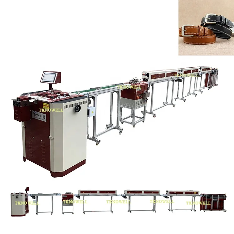 TKNOWELL Customized Leather Belt Production Line Making Machine Belt Shoulder Strap Assembly Line Equipment